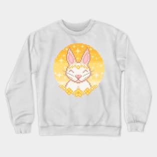 Kawaii bunny pixel art Crewneck Sweatshirt